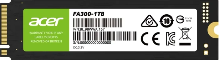 Acer FA300 1TB, M.2 2280 / M-Key / PCIe 5.0 x4