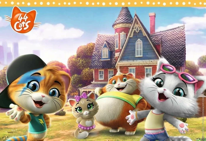 Ravensburger Puzzle 44 Cats Die Buffycats machen Musik