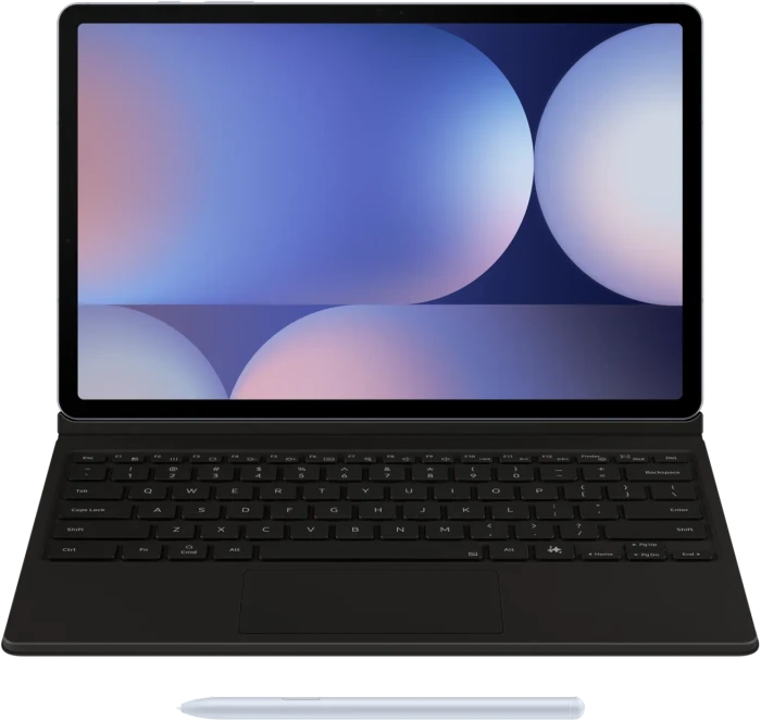 Samsung EF-DX825 Book Cover Keyboard mit AI-Taste für Galaxy Tab S9+ / S9 FE+ / S10+, schwarz, DE