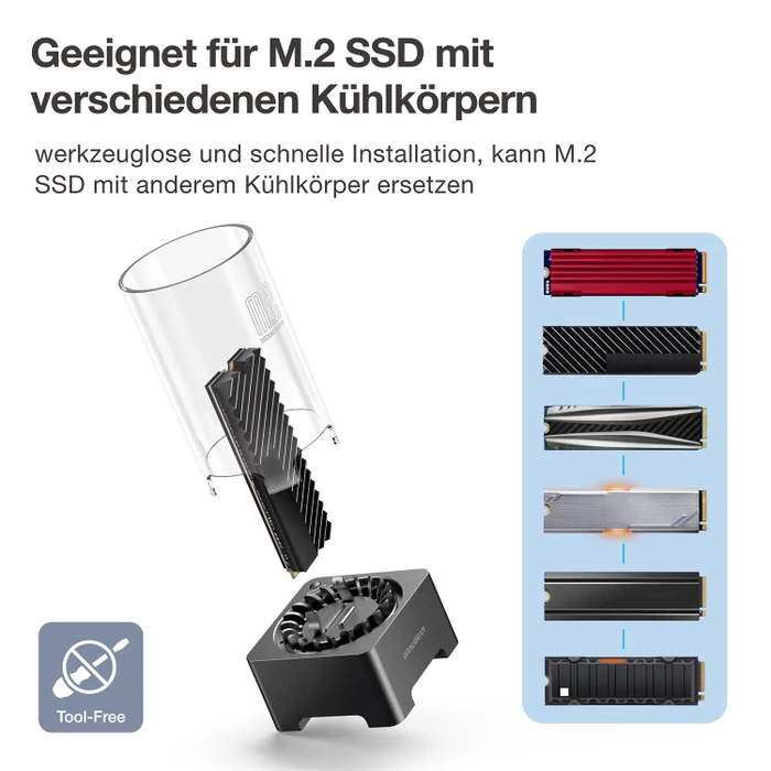 Graugear G-M2DK-AC-10G, M.2 NVMe Dockingstation, USB-C 3.1