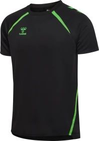 hummel Lead 2.0 Funktionsshirt kurzarm black/green gecko (Herren)