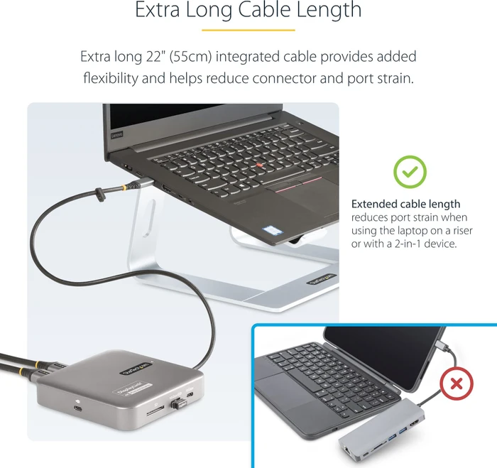 StarTech USB-C Multiport-Adapter mit USB PD 100W, USB-C 3.1 [Stecker]