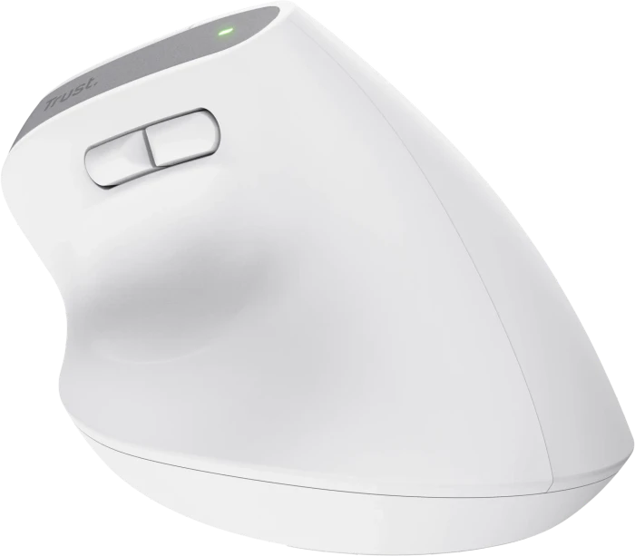 Trust Bayo+ Multidevice Ergonomic Wireless Mouse weiß, ECO zertifiziert, USB/Bluetooth