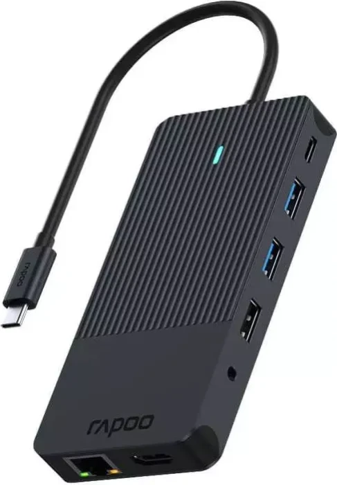 Rapoo UCM-2006 12-in-1 Multiport Adapter, 1x USB-C 3.0 [Stecker]