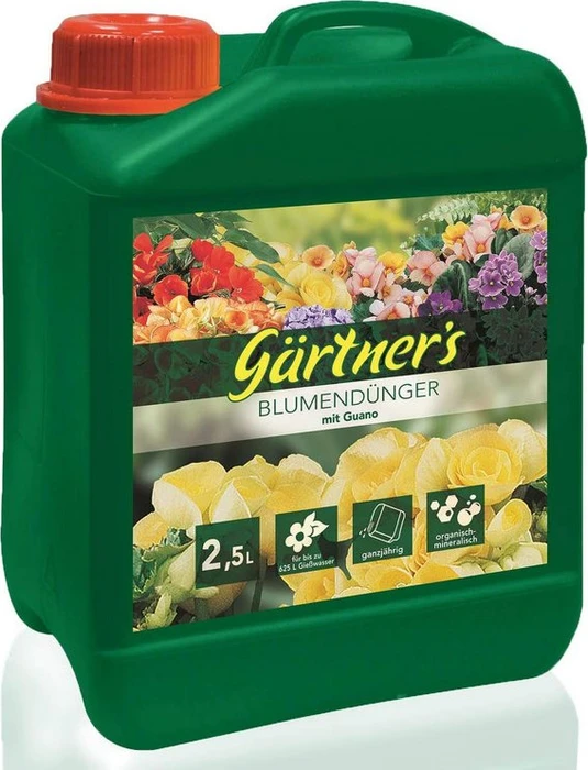 Gärtner's Blumendünger mit Guano, 2.5l