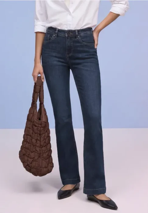 Street One Bootcut Jeans dark indigo/washed (Damen)