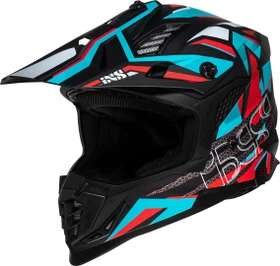 iXS 363 2.0 matt schwarz/blau/rot