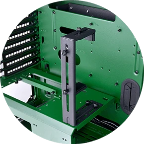 Thermaltake Core P6 TG Racing Green, Glasfenster