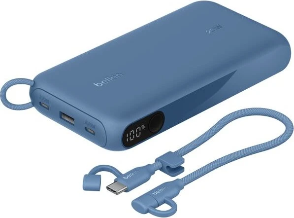 Belkin BoostCharge Powerbank 20K mit Display blau