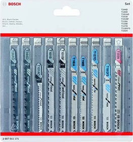Bosch Professional All in One Stichsägeblatt-Set, 10-tlg.