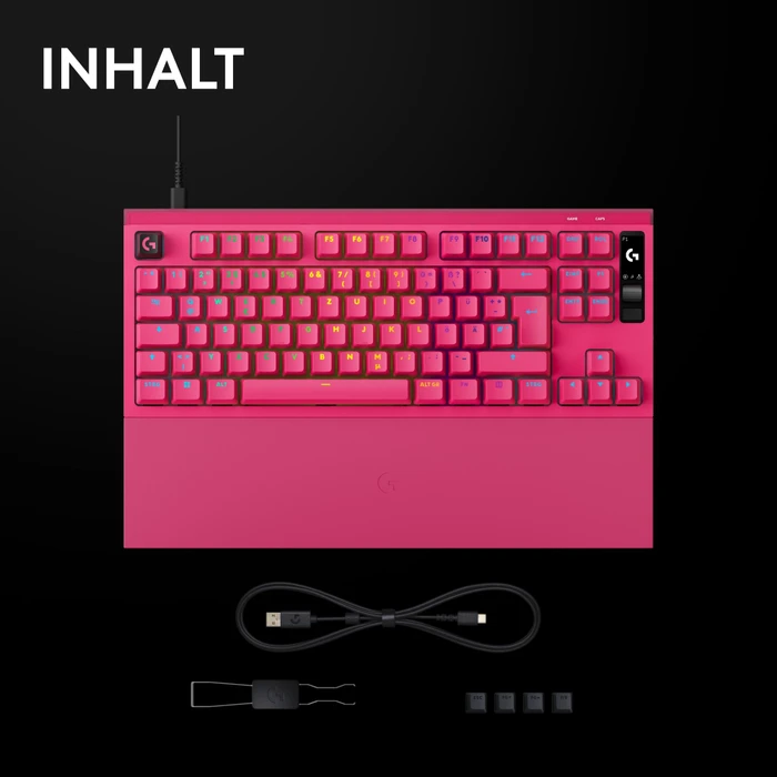 Logitech G PRO X2 TKL Rapid, magenta, KS-20 Magnetic Analog, USB, UK