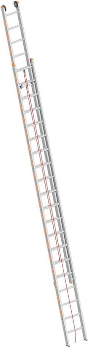 Layher Topic 1037 Alu 2-tlg. Schiebeleiter, 2x 20 Stufen