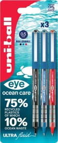 Uni-Ball Eye Ocean Care 0.5 Tintenroller (Mine) sortiert, 3er-Set, Blister