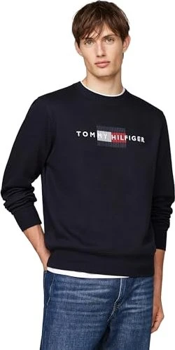 Tommy Hilfiger Rundhals mit aufgesticktem Logo Sweatshirt desert sky (Herren)