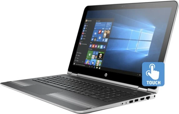 HP Pavilion x360 15-bk102ng, silber, Core i5-7200U, 8GB RAM, 1TB HDD, DE