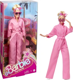 Mattel Barbie - Signature the Movie - Margot Robbie als Barbie im Rosa Jumpsuit mit Sonnenbrille und Kopftuch