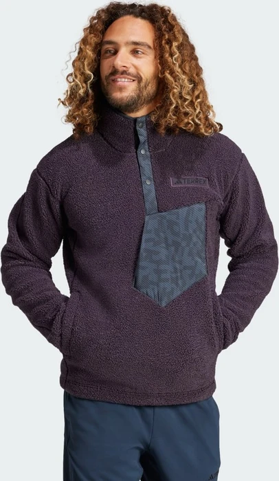 adidas Terrex Xploric High Pile Fleece Pullover aurora black (Herren)