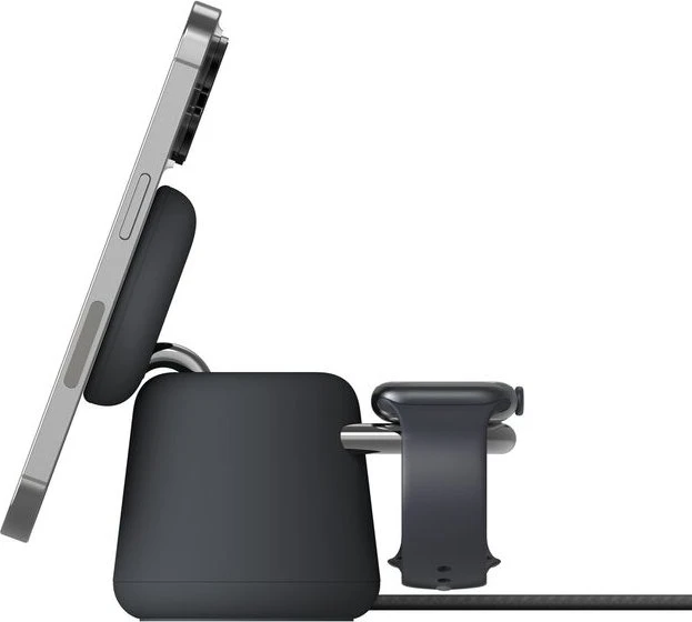 Belkin BoostCharge Pro Kabellose 2-in-1-Ladestation mit Qi2 (15W) Charcoal