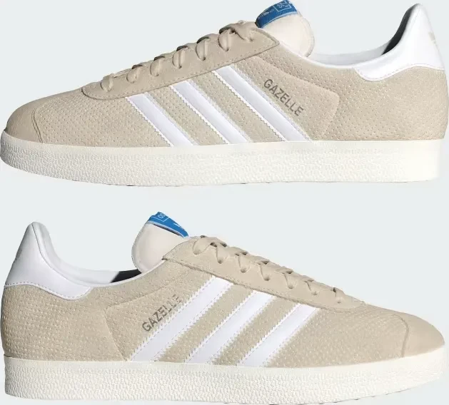 adidas Gazelle wonder white/cloud white/core white (Herren)