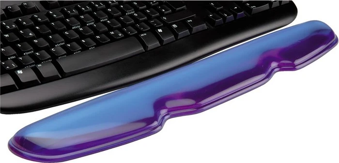 Roline / Secomp Roline Silikon Handgelenkauflage, blau/transparent