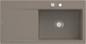 Villeroy & Boch Subway Style 60 Einbau Becken rechts mit Ablauffernbedienung timber