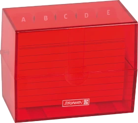 Brunnen Karteibox, A7, transparent/transparent, inkl. 100 Karteikarten