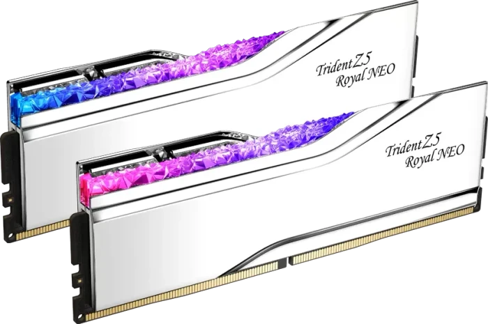 G.Skill Trident Z5 Royal NEO RGB Silver UDIMM 96GB Kit, DDR5-6000, CL30-36-36-96