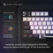 Dark Project ALU87B Bushido Gaming Keyboard, schwarz/weiß, LEDs RGB, g3ms Moonstone, USB, US Vorschaubild