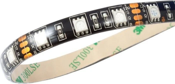 Aqua Computer RGB-LED-Strip 50cm, LED-Streifen schwarz IP65