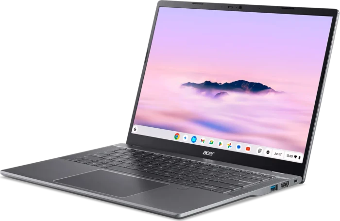Acer Chromebook Plus 514 CBE594-2-TCO-388Z, Steel Grey, Core 3 100U, 8GB RAM, 256GB SSD, DE