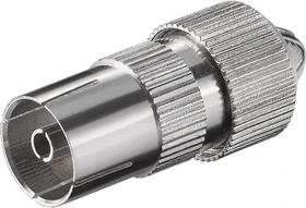 Wentronic Goobay Koax-Kupplung mit Schraubbefestigung