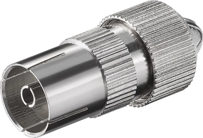 Wentronic Goobay Koax-Kupplung mit Schraubbefestigung