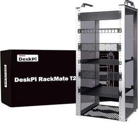 GeeekPi GeeekPi/DeskPi RackMate T2, 10" Netzwerkschrank 12HE, silber, 200mm tief