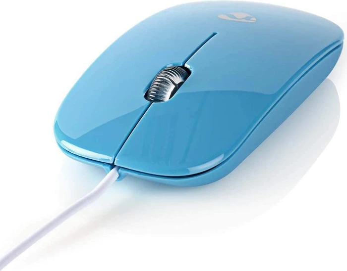 Nedis Wired Optical Mouse, blau, USB