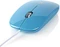 Nedis Wired Optical Mouse, blau, USB Vorschaubild