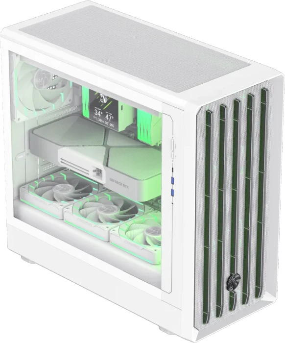 GameMax Claw 460 WH, Glasfenster