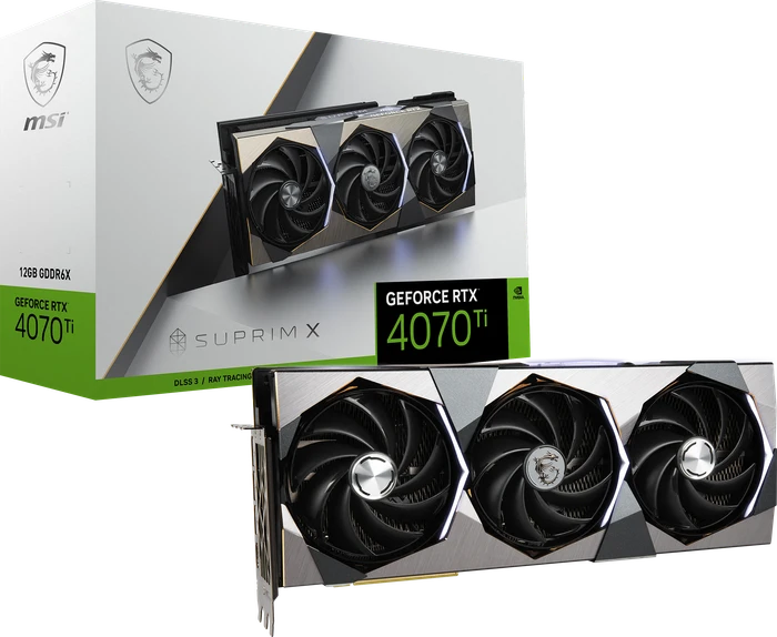 MSI GeForce RTX 4070 Ti Suprim X 12G, 12GB GDDR6X, HDMI, 3x DP