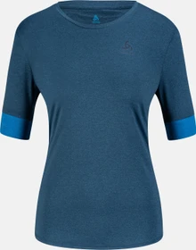 Odlo Run Easy Laufshirt kurzarm blue wing teal/indigo bunting (Damen)