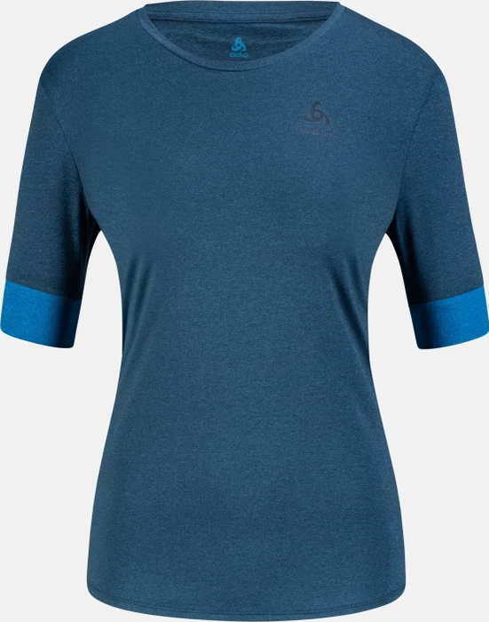 Odlo Run Easy Laufshirt kurzarm blue wing teal/indigo bunting (Damen)