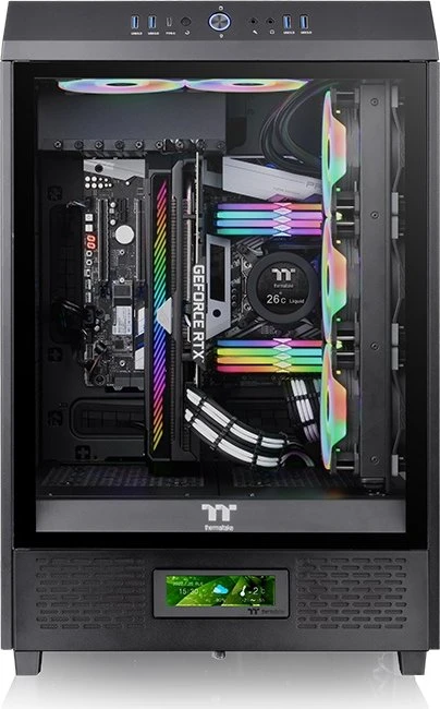 Thermaltake LCD Panel Kit 3.9" für Thermaltake The Tower 500, Monitor Kit, Black