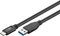 goobay USB 3.0 Kabel, USB-C 3.0 [Stecker]/USB-A 3.0 [Stecker] schwarz, 1m Vorschaubild