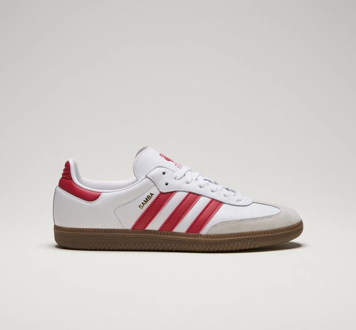 adidas Samba FC Liverpool cloud white/strawberry red/gum