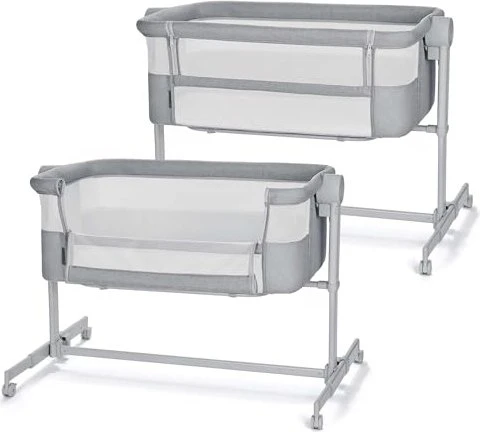 Kinderkraft Neste Up 2 2in1 Beistellbett hellgrau