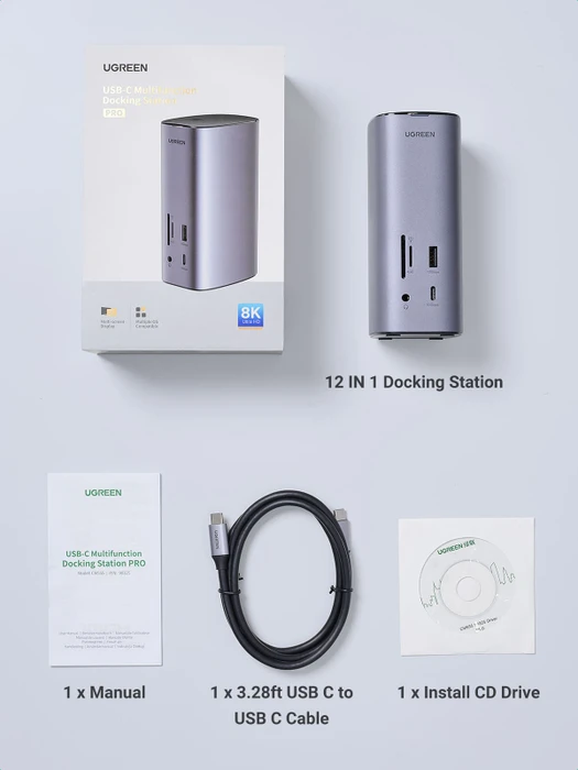 Ugreen Revodok Pro 312, USB-C 3.1 [Buchse]