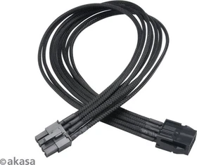 Akasa Flexa V8, 6/8-Pin PCIe Verlängerungskabel, 400mm, sleeved schwarz (AK-CBPW09-40BK)