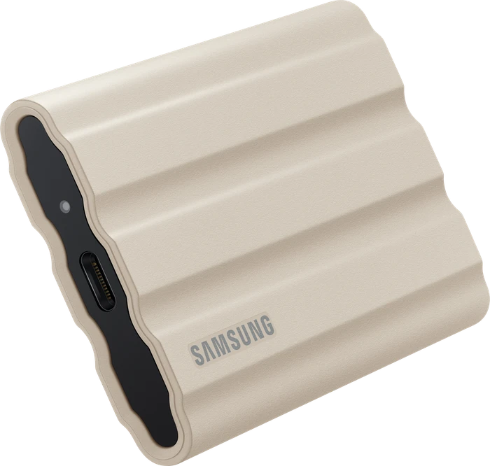 Samsung Portable SSD T7 Shield, beige, Beige, 4TB, USB-C 3.1