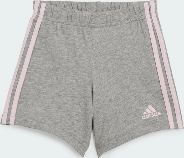 adidas Essentials Lineage Organic Cotton T-Shirt und Shorts Set clear pink/white (Junior)