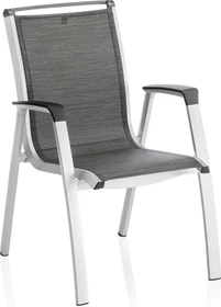 Kettler Forma II Stapelsessel silber/graphit