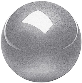 Perixx PERIPRO-303GSL 34mm für Perimice und Logitech M570, Ersatz-Trackball, silber