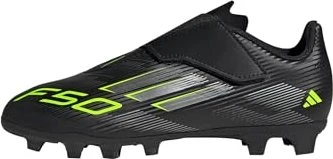 adidas F50 Club FG/MG core black/iron metallic/lucid lemon (Junior)